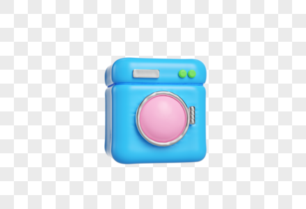 3d气球洗衣机图片素材