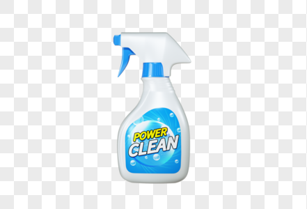 清洁剂瓶子C4D模型图片