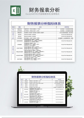 财务报表分析excel文档