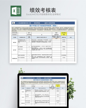 绩效考核表图片