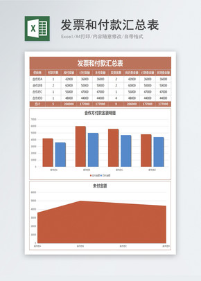 发票和汇款汇总表excel文档