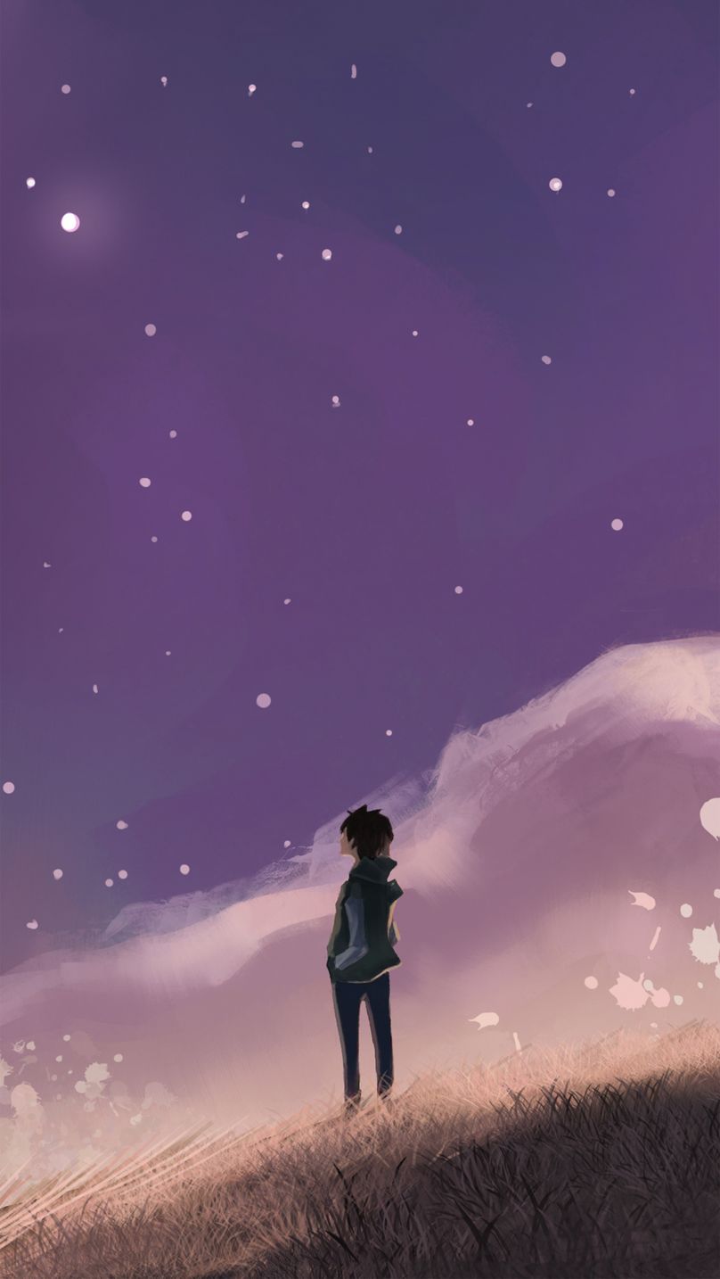 孤独的少年手机壁纸