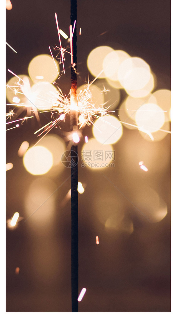 冷烟火棒手机壁纸