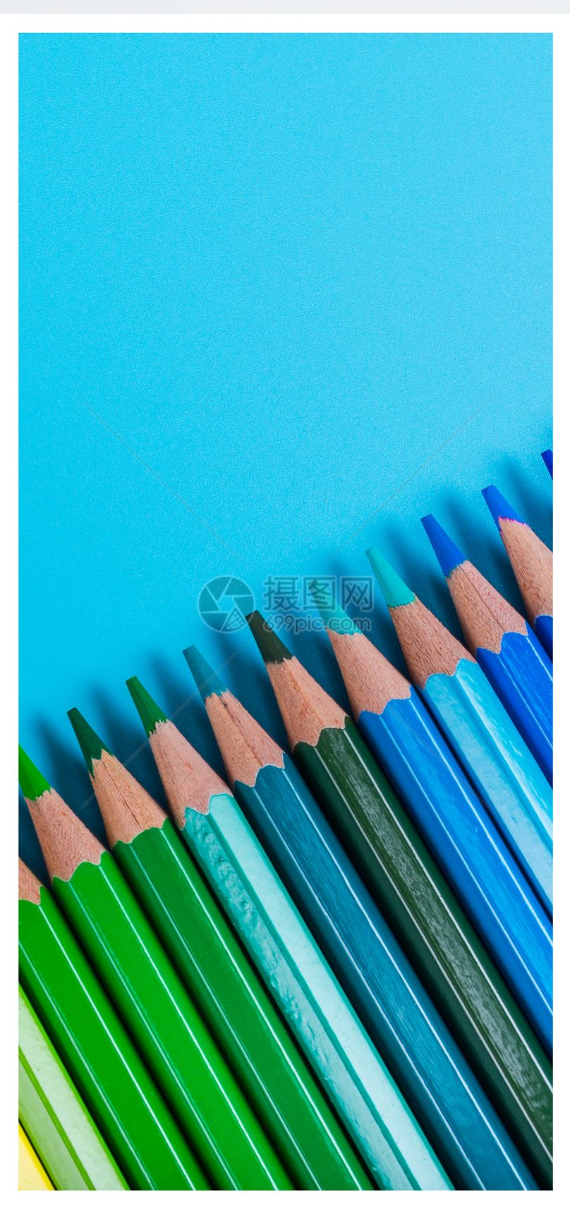 彩色铅笔手机壁纸