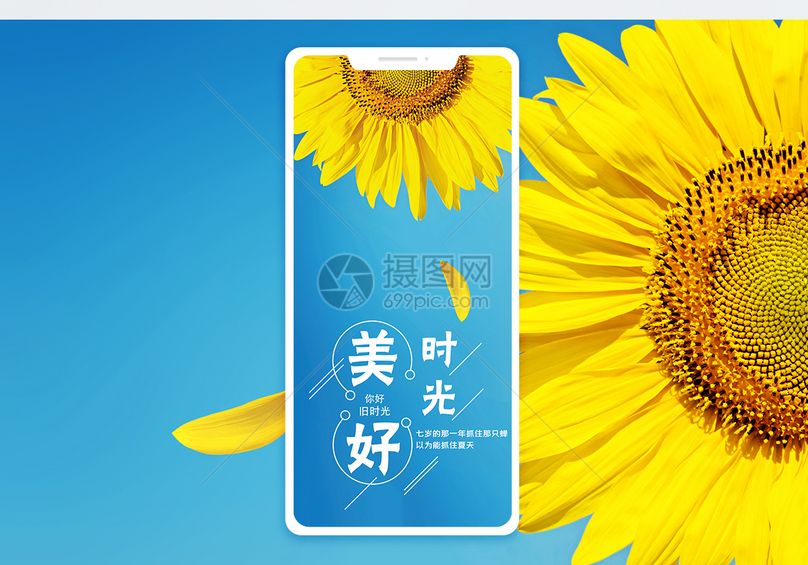 美好时光手机海报配图