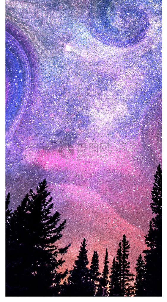 浪漫星空手机壁纸