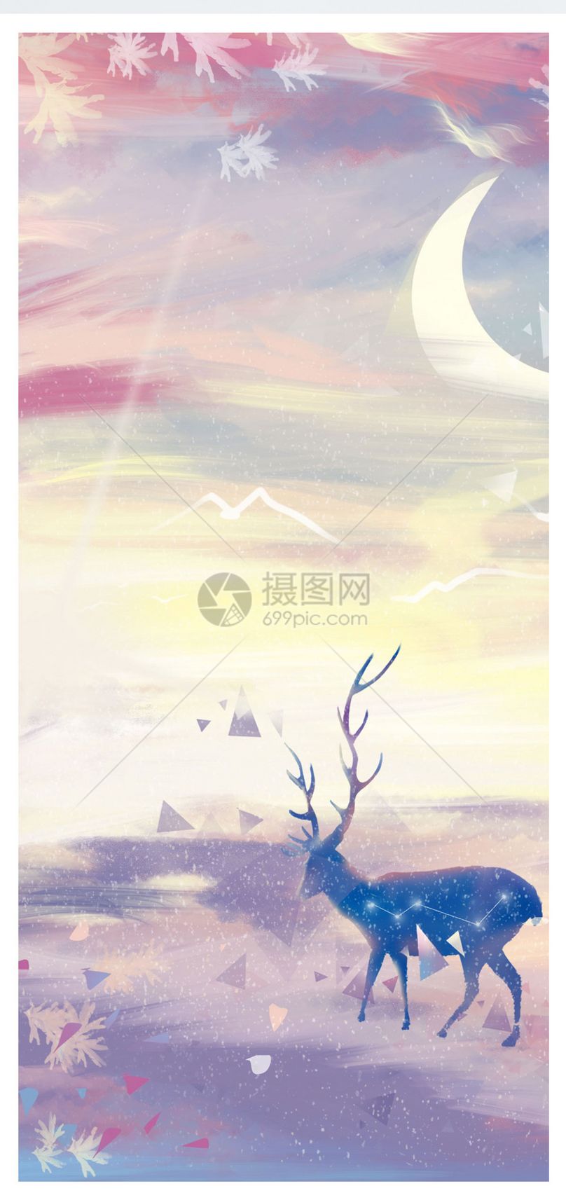 唯美麋鹿手机壁纸