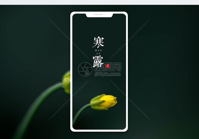 寒露手机配图海报