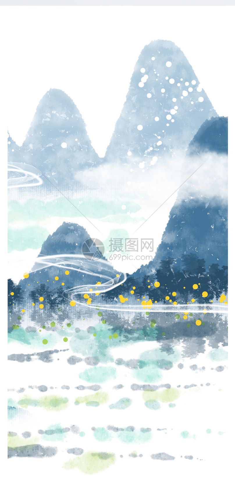 水墨山水画手机壁纸