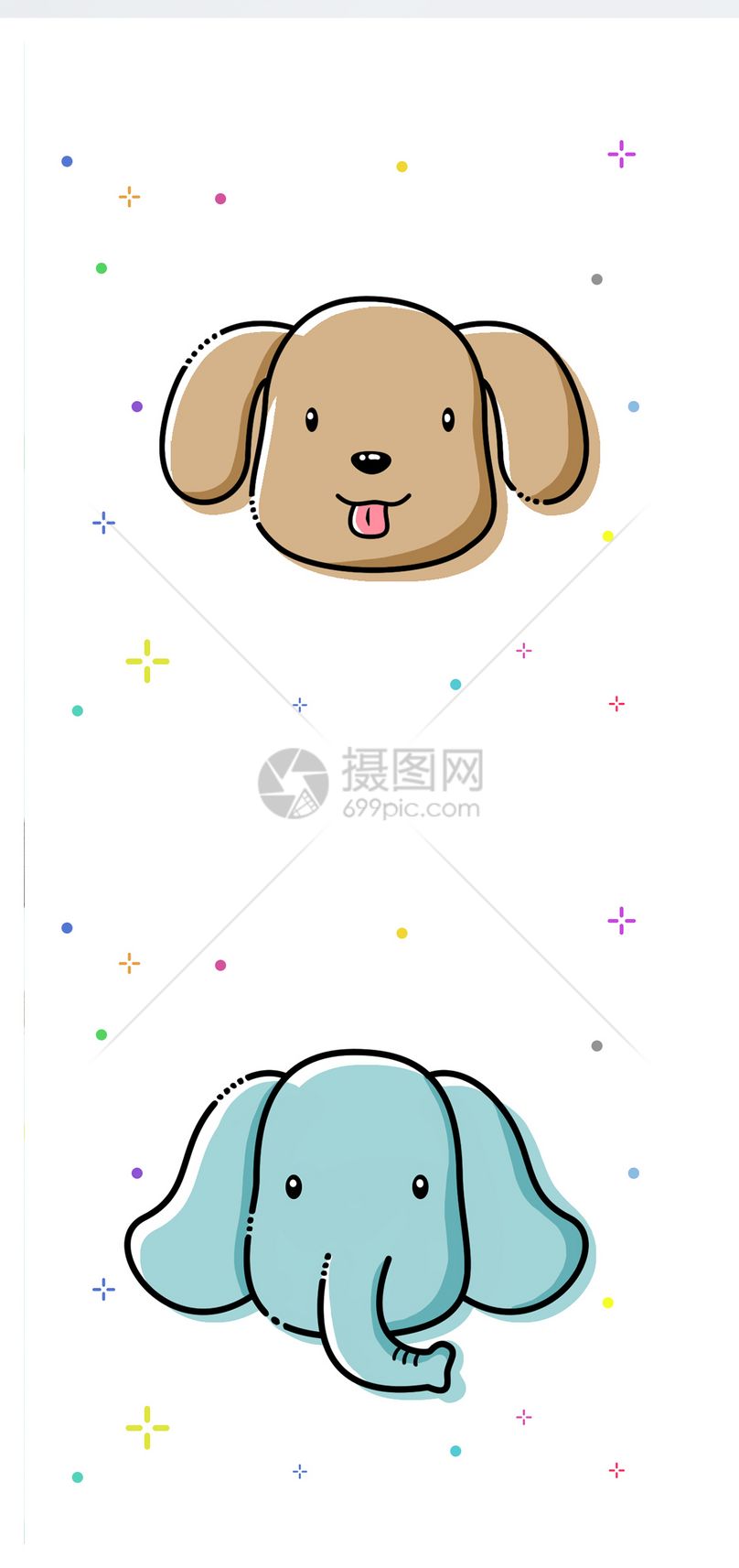 卡通动物手机壁纸