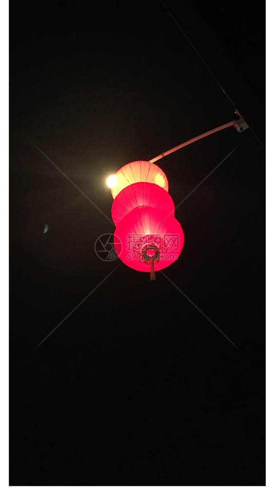 夜晚灯笼手机壁纸
