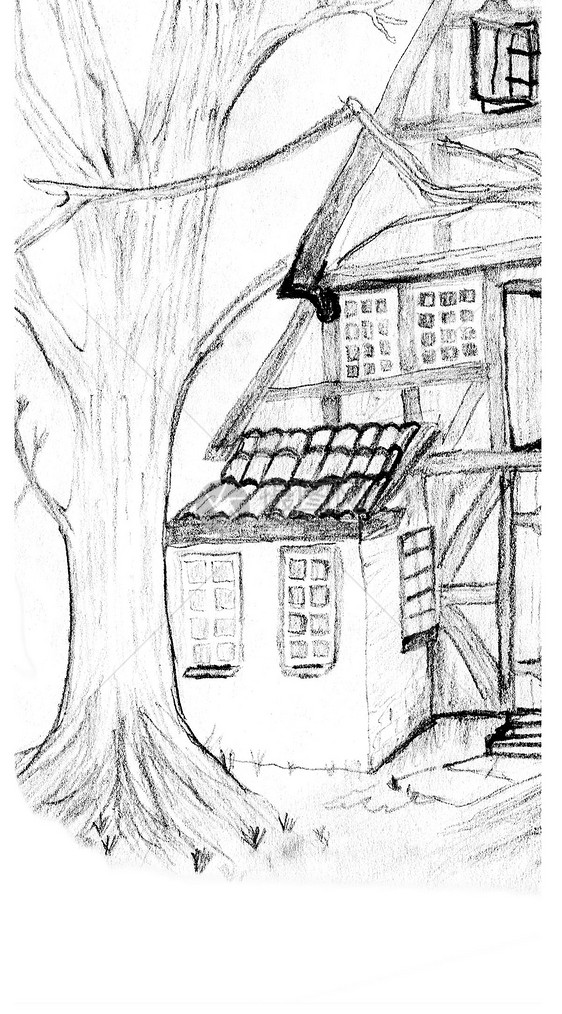 风景素描手机壁纸