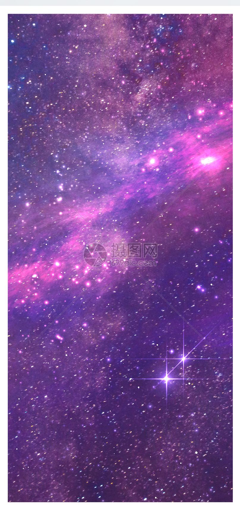 紫色星空手机壁纸模板素材-正版图片400959742-摄图网