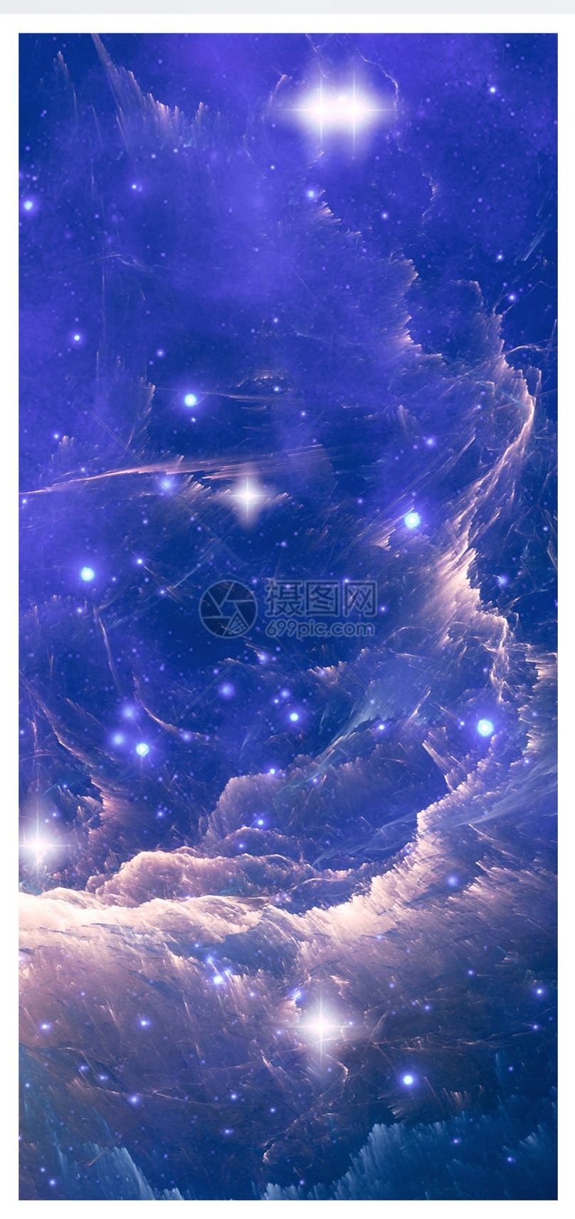 梦幻星空手机壁纸模板素材-正版图片400980010-摄图网