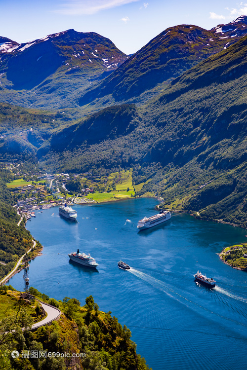 美丽的自然挪威它个15公里93英里长的,离