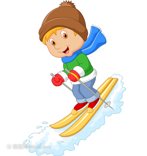 冬天手绘滑雪的女孩卡通人物百家乐- 百家乐官方网站- 百家乐在线- Baccarat Online元素