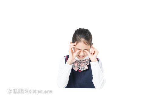 小学生做眼保健操