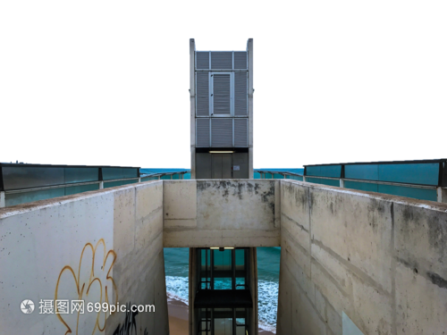 葡萄牙阿尔布费拉海边电梯