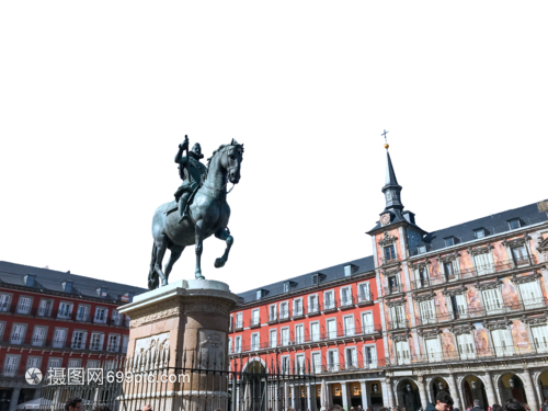 马德里马约尔广场菲利普三世雕塑