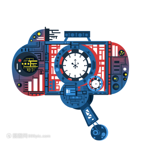 科幻战舰类型玩具挂钟