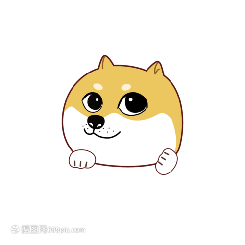 矢量可爱俏皮网红柴犬头像