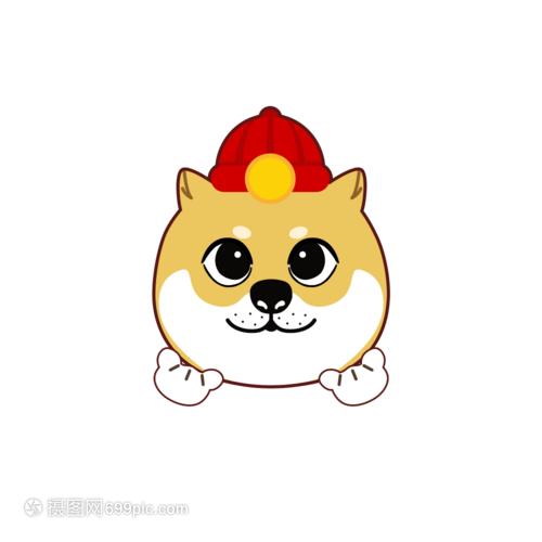 矢量可爱俏皮网红柴犬头像