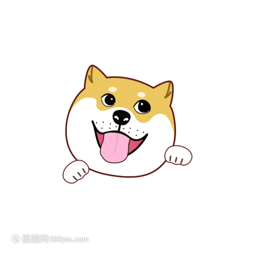 矢量可爱俏皮网红柴犬头像