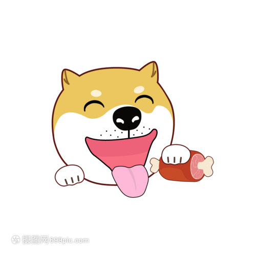 矢量可爱俏皮网红柴犬头像