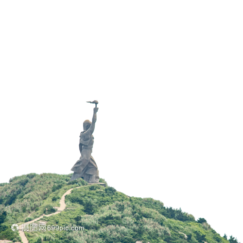 舟山东极岛自由男神像