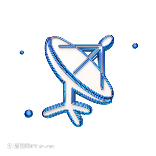 创意立体雷达图标