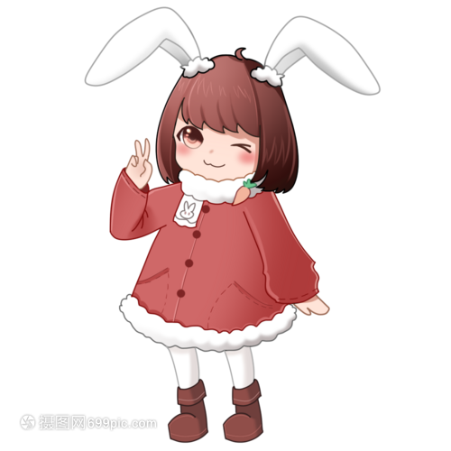 二次元卡通少女形象