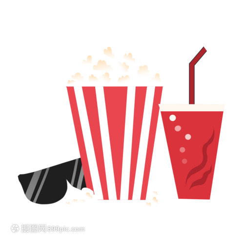 电影院爆米花可乐眼镜