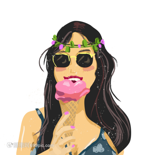 夏日沙滩音乐节上的性感怪味美少女