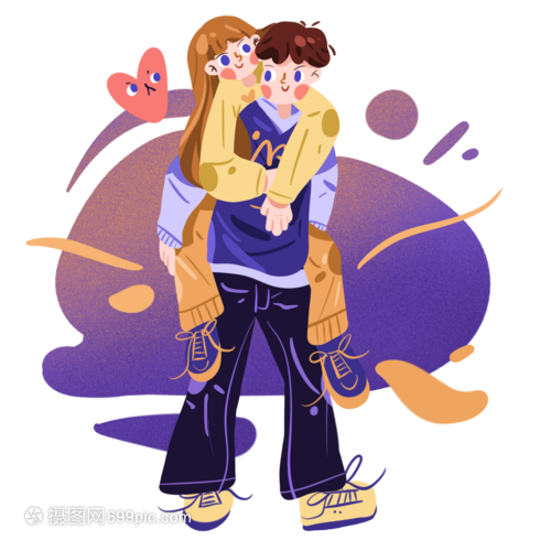 七夕节秀恩爱撒狗粮的恋人