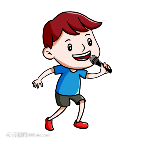 练习唱歌的男孩