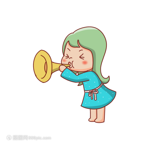 吹喇叭的女孩