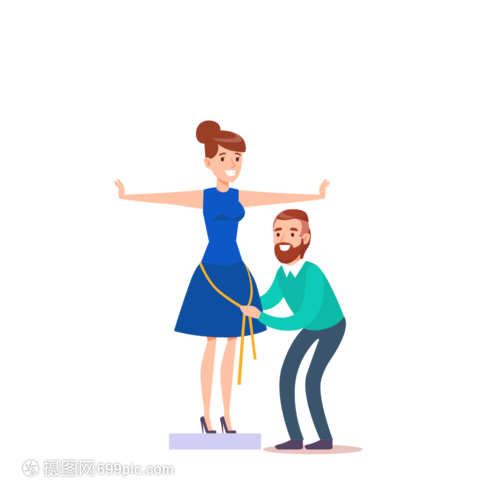 做衣服量尺寸元素