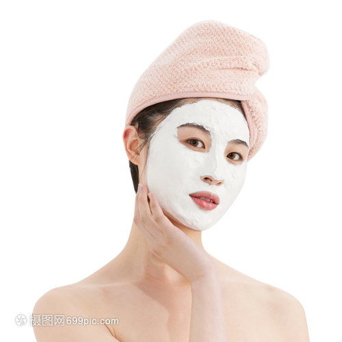 年轻女性面部护理