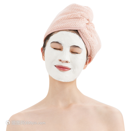 年轻女性面部护理