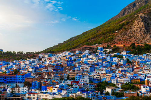 蓝白小镇舍夫沙万