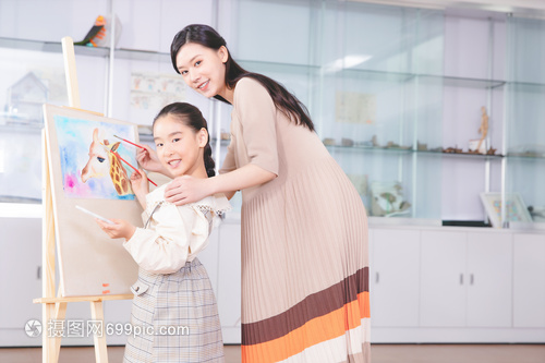 儿童一对一绘画教学