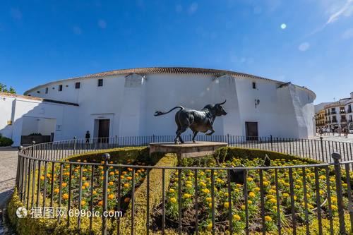 西班牙龙达小镇旅游景点斗牛场