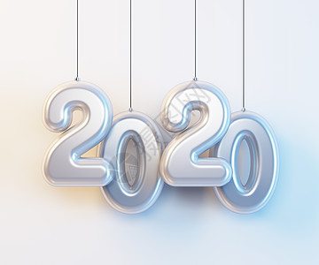 2020年新年快乐创意背景或贺卡图片