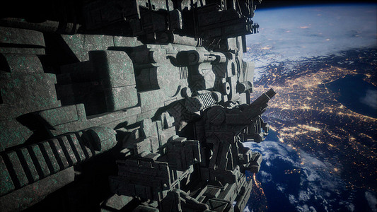 三维渲染中的宇宙飞船这幅图像的元素由美国宇航局提供三维渲染中的宇宙飞船图片