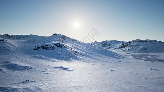 南极雪山冰冷海岸的空中景观背景图片