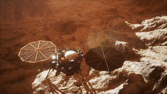 洞察火星探索红色星球的表面图片