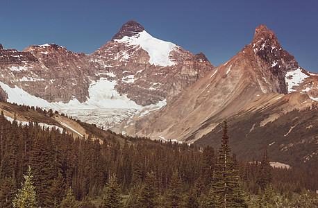 夏季加大落基山脉风景如画的山景图片