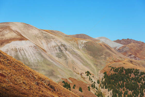 科罗拉多岩石山的山脉景观,科罗拉多州,美国图片