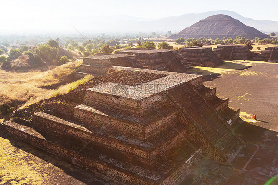 太阳的金字塔特奥蒂瓦坎墨西哥图片