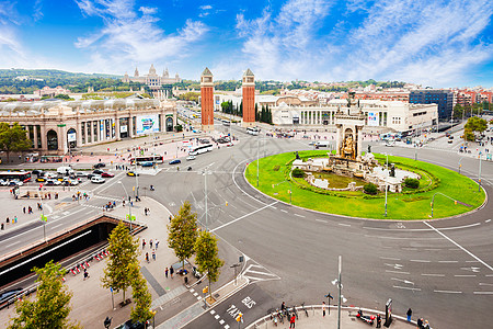 西牙加泰罗尼亚地区巴塞罗那市最重要的广场之图片
